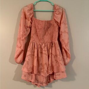 Rue21 Pink Smocked Romper